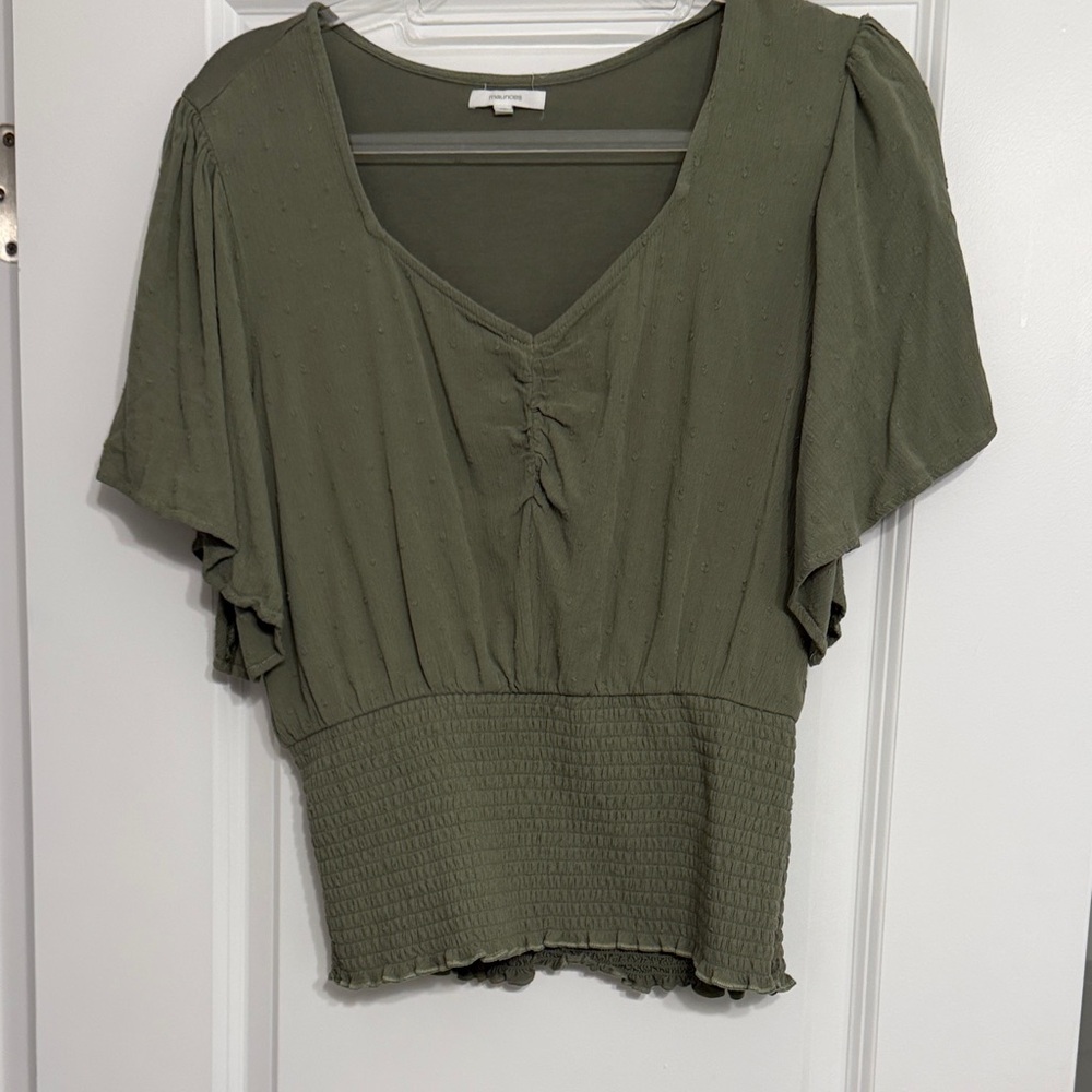Maurices Olive Green Blouse